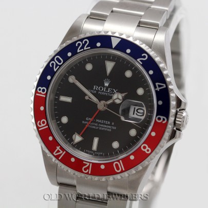 Rolex GMT Master II Ref 16710 Pepsi Bezel Steel